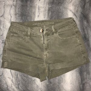 High wasted jean shorts